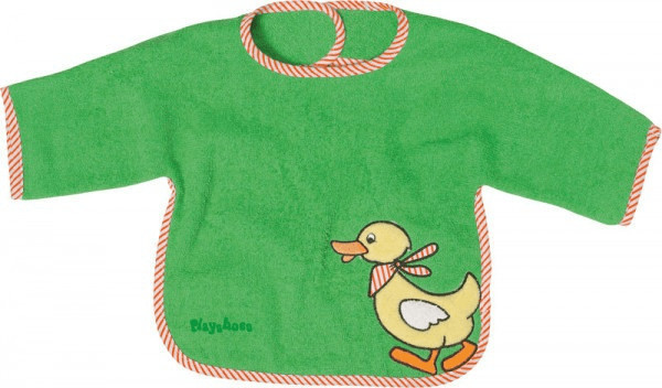 Playshoes Bavoir à manche XL canard vert