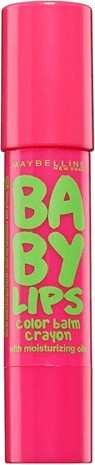 Gemey Maybelline Baby Lips Color Balm Crayon - 15 Strawberry Pop (3ml)