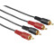 Hama 00011946 Audio-Kabel 2 Cinch-Stecker - 2 Cinch-Stecker 1,5 m (Schwarz)