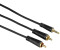 Hama 00122298 Audio-Kabel 3,5mm-Klinken-Stecker - 2 Cinch-Stecker Stereo 1,5m (Schwarz)