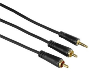 PREMIUM Stereo Audio Kabel 3,5mm Stecker zu 2x Cinch Stecker 10m 