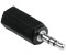 Hama Audio-Adapter (3,5mm Klinkenstecker Stereo auf 2,5mm Klinken Kupplung Stereo) schwarz