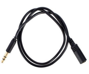 Aux Kabel Verlängerung 3 Polig - 3,5mm - Schwarz, AUX Kabel-Verlängerung, Audiokabel