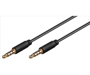 10m Klinke Kabel 3,5 mm Audio Stereo schwarz oder weiß InLine Klinkenkabel 