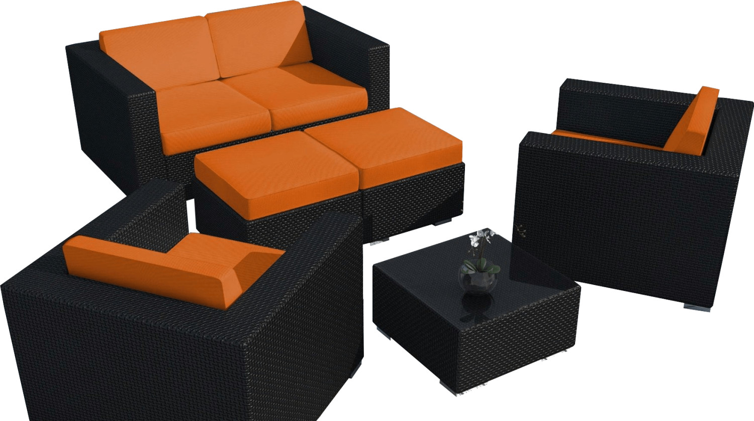 Delorm Design PAUSA noir/orange