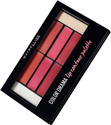 Gemey Maybelline Color Drama Lip Contour Palette Blushed Bombshell