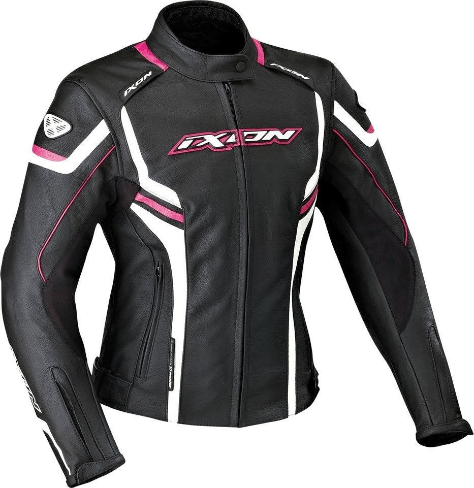 IXON Blouson Stunter Lady noir/blanc/rose