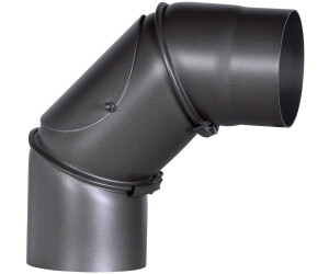 Bertrams Bogen verstellbar mit Reinigungsöffnung Senotherm 90° Ø 130 mm