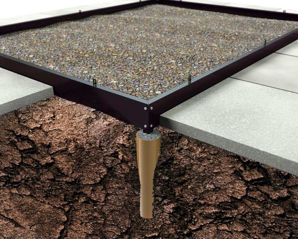 Juliana Stahlfundament für Universal/Magnum 108 8,3m² schwarz