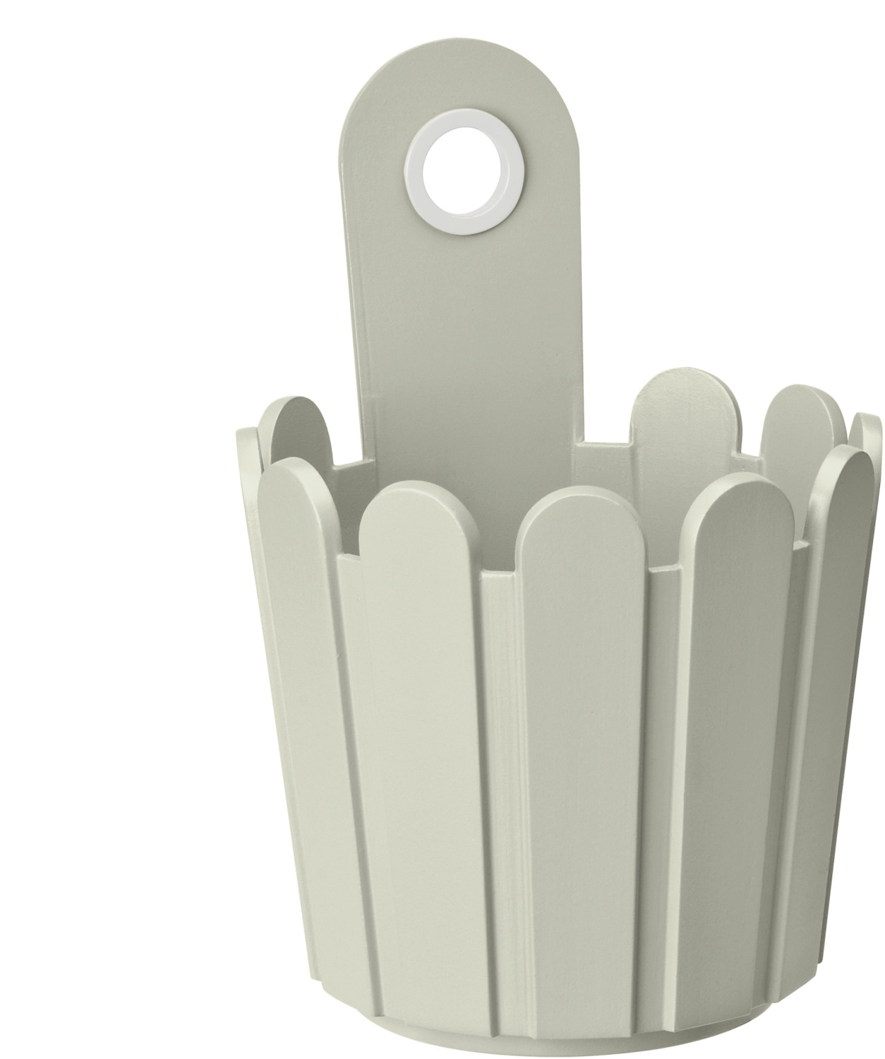 Emsa Landhaus petit pot fleurs 15x22cm gris soie