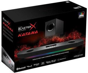 1,83 m Mehrkanal Gaming Lautsprecher schwarz &  Basics Toslink Optisches Digital-Audiokabel Creative Sound BlasterX Katana 