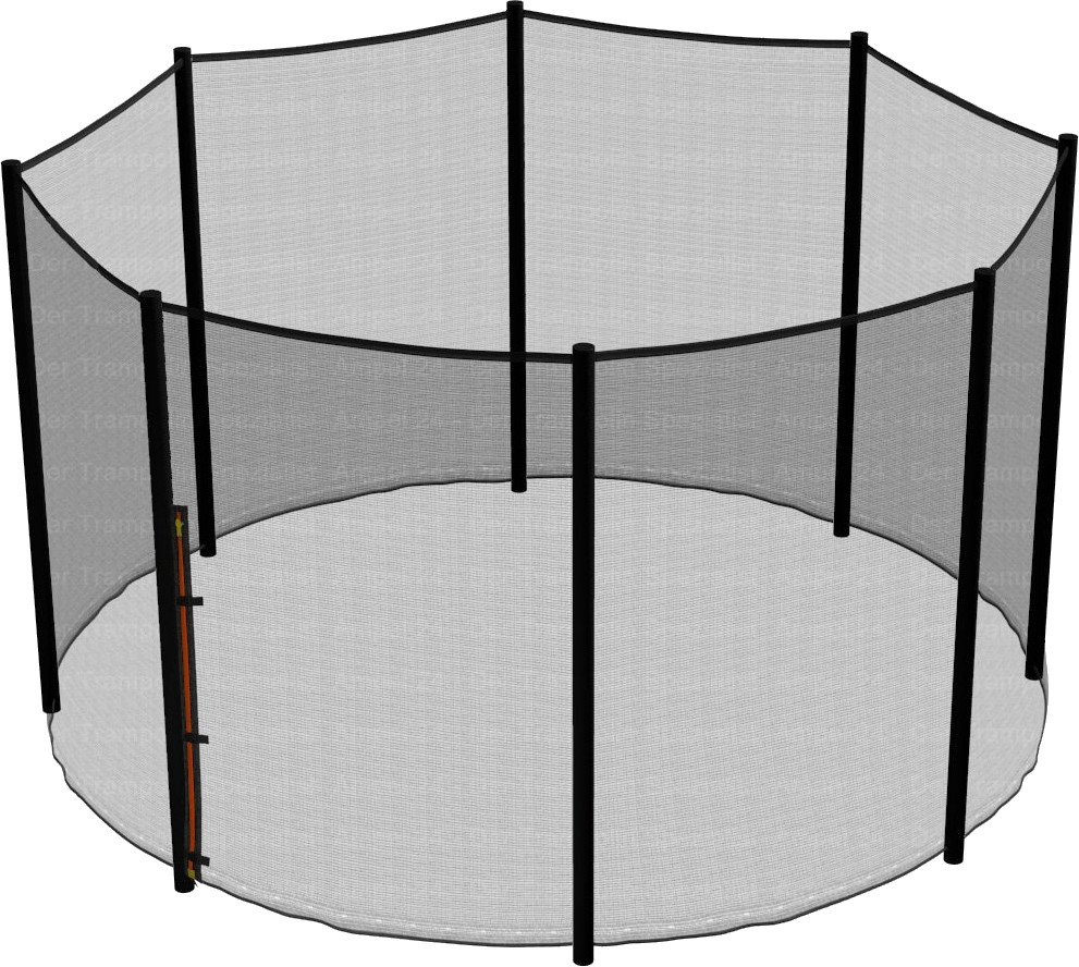Ampel 24 Trampolin Sicherheitsnetz 305 Cm - Ersatznetz Für 8 Stangen UV-beständig