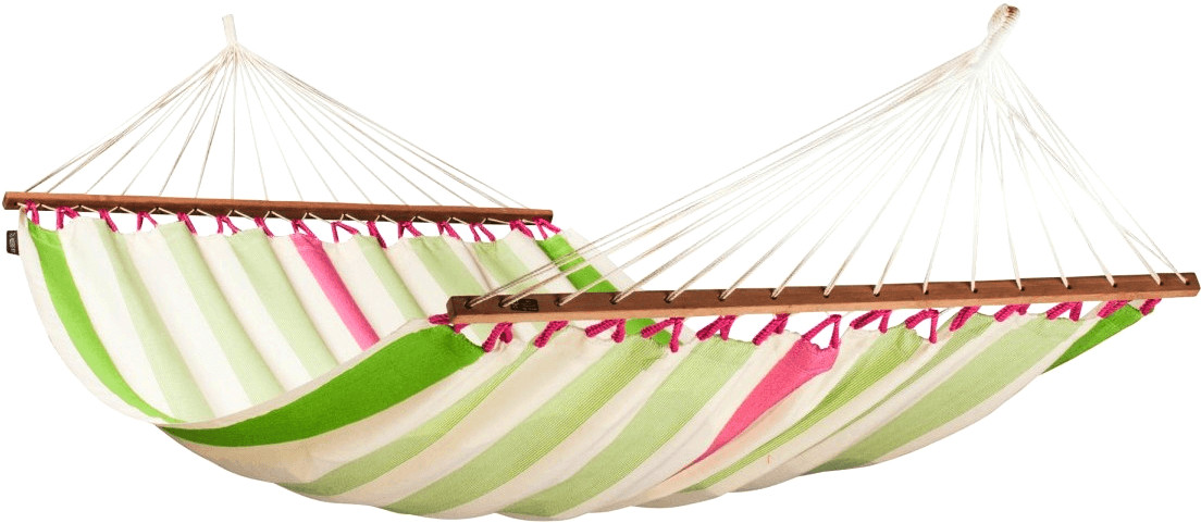 La Siesta Hamac à barre double Colada kiwi
