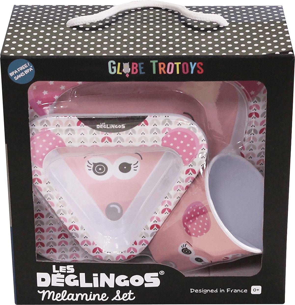 Déglingos Coffret mélamine Coquelicos la souris