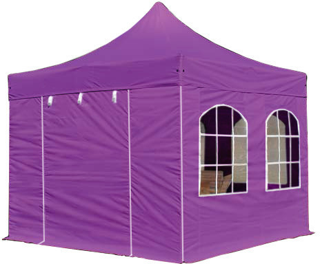 Toolport Tente pliante Premium 4 fenêtres 3 x 3 m violet