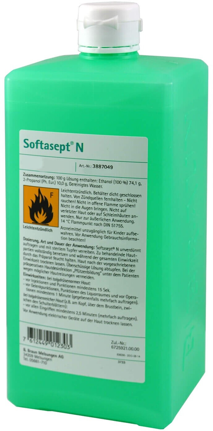 B.Braun Testina Spray Bianca Per Bottiglie Softasept N Da 1000 Ml - Erogatore Per Disinfettanti Alcolici, 1 Pezzo