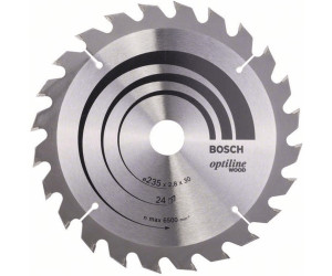 60 Bosch Professional Zubehör 2608641192 Kreissägeblatt Optiline Wood 235 x 30/25 x 2,8 mm