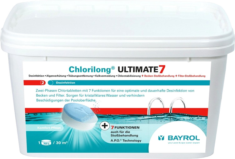Bayrol Chlore 7 actions Ultimate 7 Chlorilong 4,8 kg