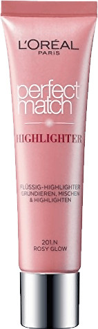 L'Oréal Perfect Match Highlighter - 201 Rosy Glow (30ml)