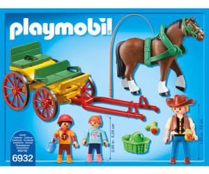 sympa Famille avec attelage 3117 Playmobil ( calèche , chevaux