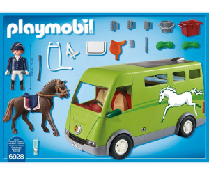 Playmobil jeep van chevaux 3140 saut d´obstacle sport hippique 3532 3505 