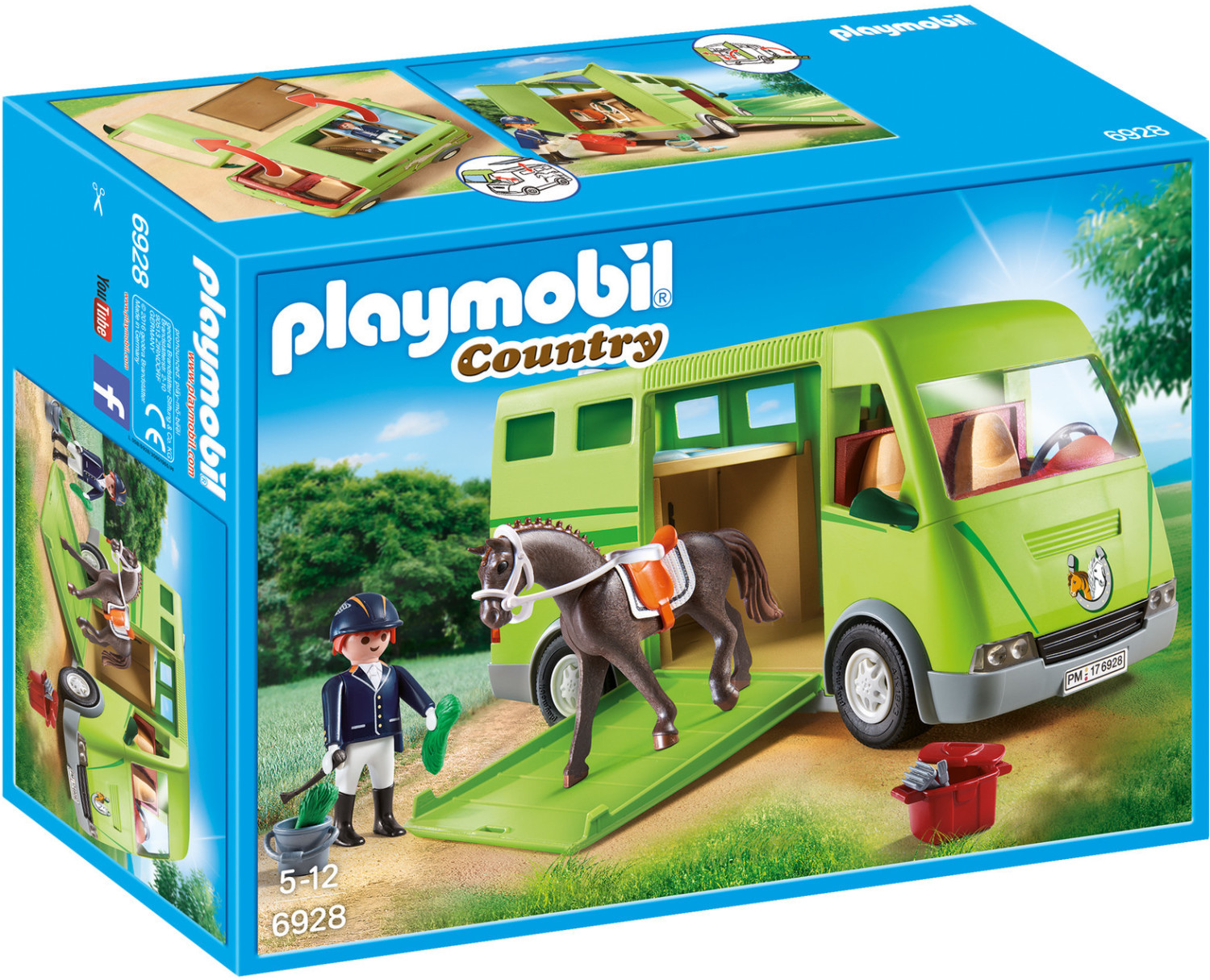 Soldes Playmobil Cavalier avec van et cheval (6928) 2024 au meilleur prix  sur