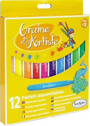 Sentosphère Graine d'artiste pochette de 12 pastels aquarellables