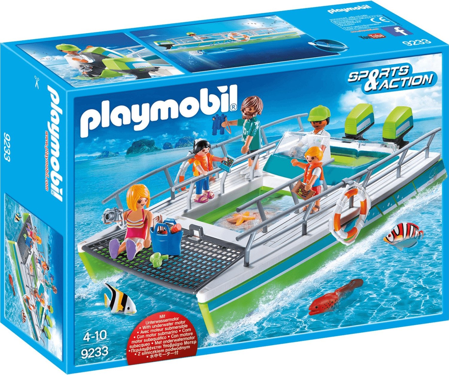 Playmobil Sports & Action - Glasbodenboot mit Unterwassermotor (9233)