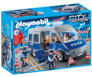 PLAYMOBIL 6043 City Polizei-Mannschaftswagen mit Licht und Sound TV Werbung NEU* 