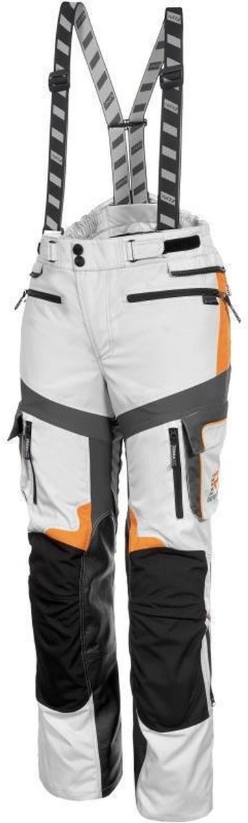 Rukka Pantalon Roughroad blanc/orange