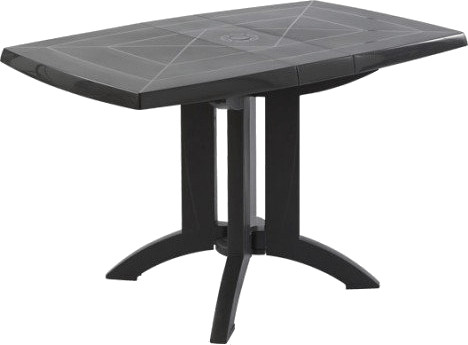 Grosfillex Table pliante Vega 118 x 77 cm anthracite