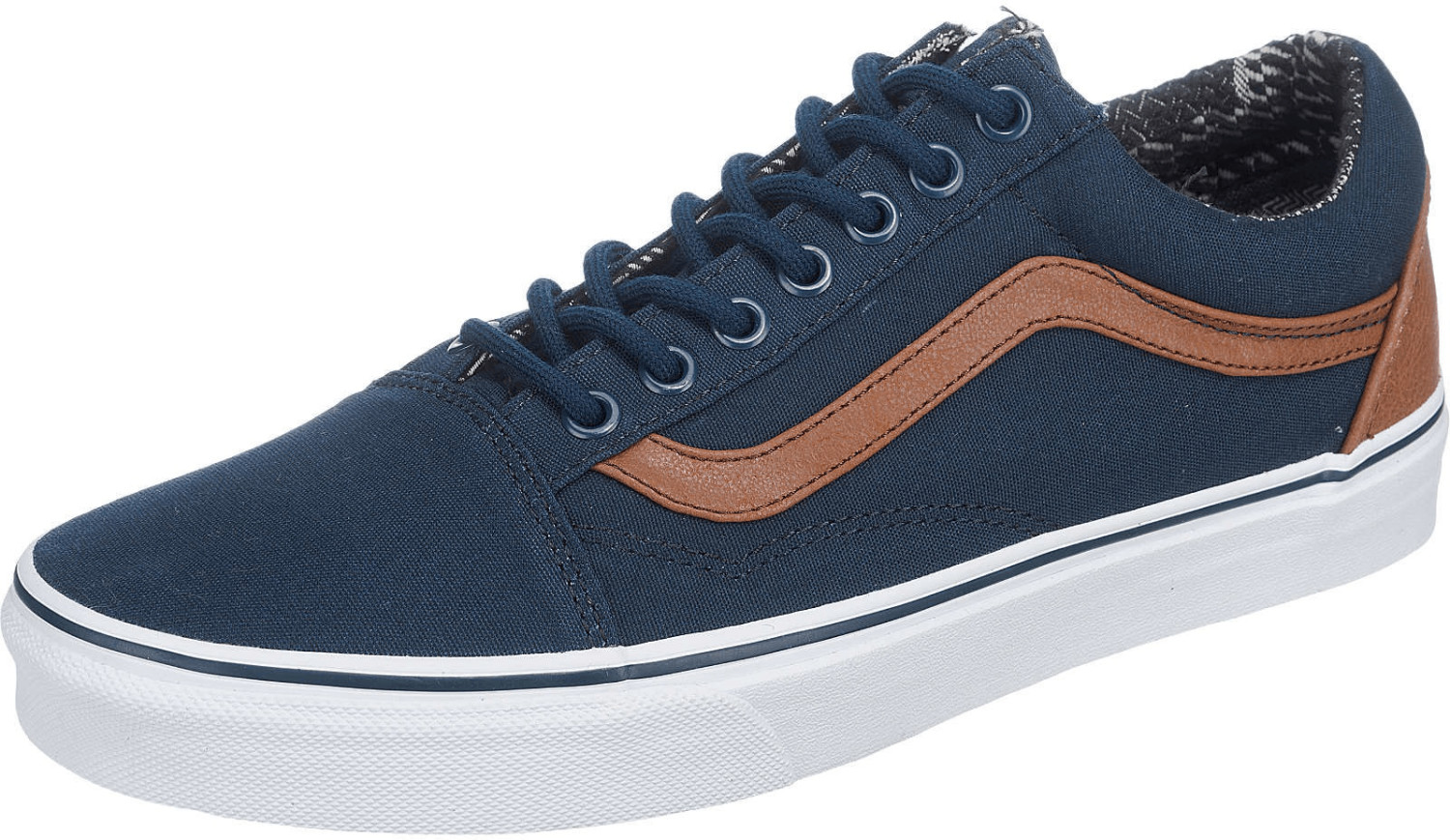 Vans Old Skool dress blues/material mix