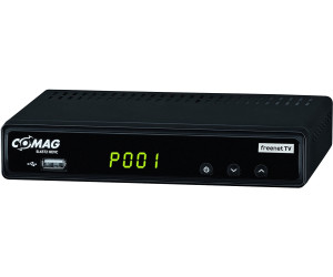 Noir Comag Récepteur SL60T2 Full HD HEVC DVBT/T2 PVR Ready, H.265, HDTV, HDMI, système d'accès IRDETO pour Freenet TV, Lecteur multimédia, USB 2.0, 12 V 