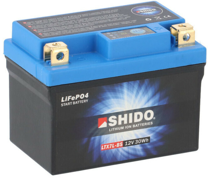 Shido LTX14-BS Lithium Ions (LiFePO4) Batterie (YTX14-BS)