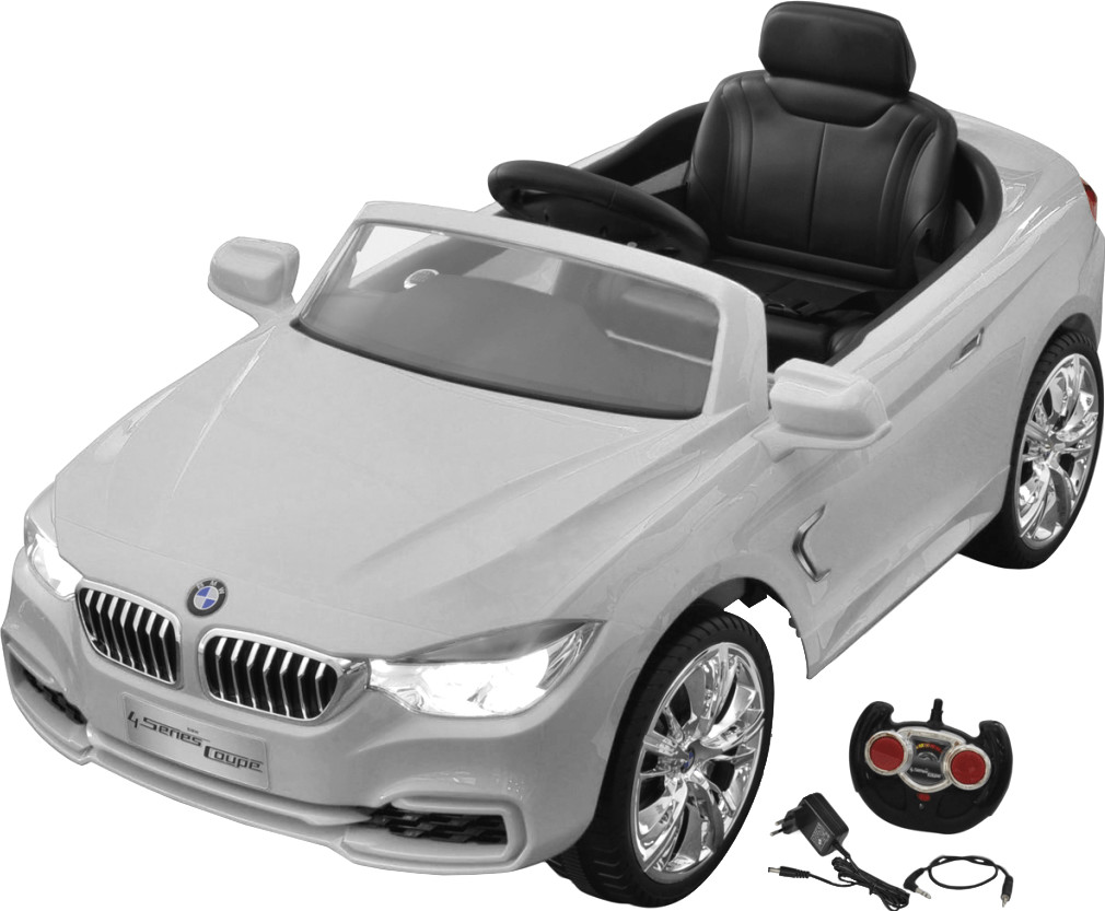 VidaXL BMW Voiture enfant à batterie avec télécommande blanc