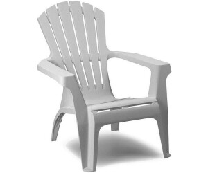 Bianco impilabile PROGARDEN 86799 Dolomiti Deck Chair plastico 