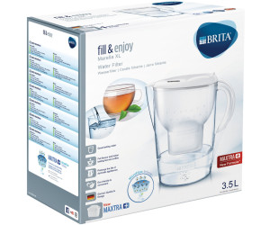 BRITA Caraffa Filtrante Marella XL per acqua, Blu (3.5l) - incl. 1 Filtro  MAXTRA+ per la riduzione di cloro, calcare e impurità