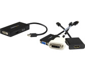 CSL Computer  Adaptateur 3en1 MiniDisplayPort vers MiniDisplayPort/HDMI/DVI