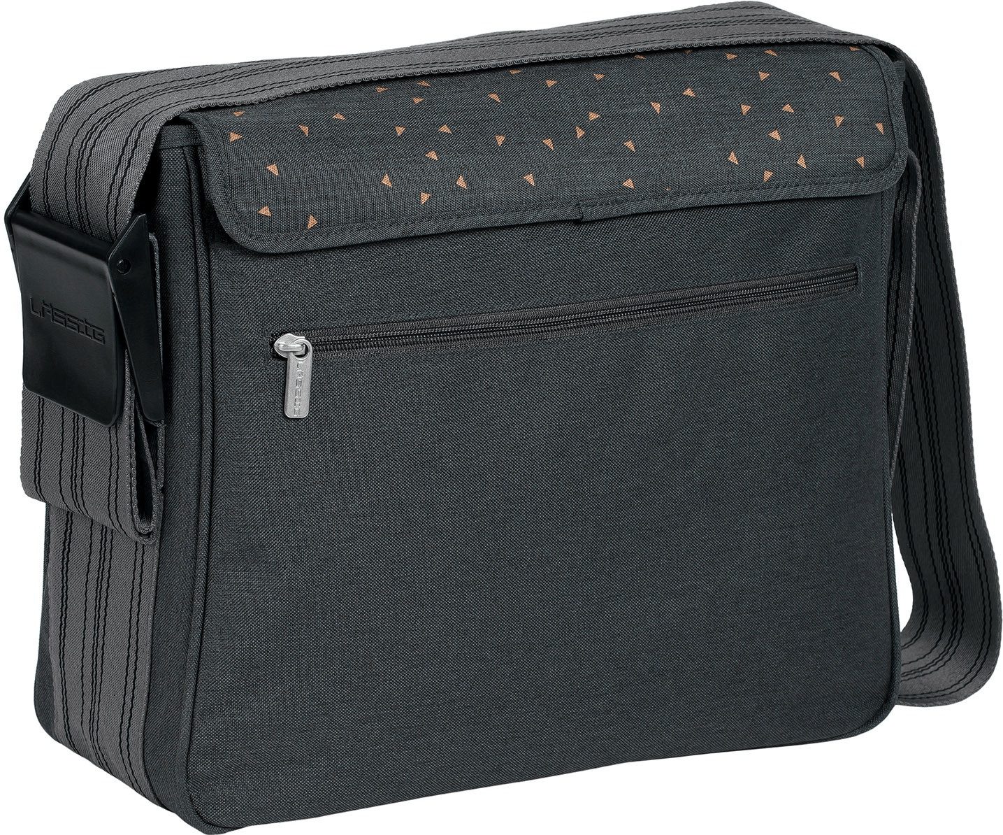 Lässig Sac à langer Casual Messenger Triangle gris foncé