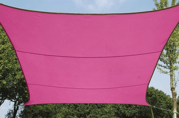 Perel Voile solaire carrée 5 x 5 m fuchsia