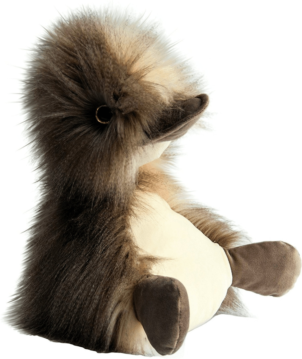 Histoire d'Ours Peluche Coin Coin panache taupe 25 cm
