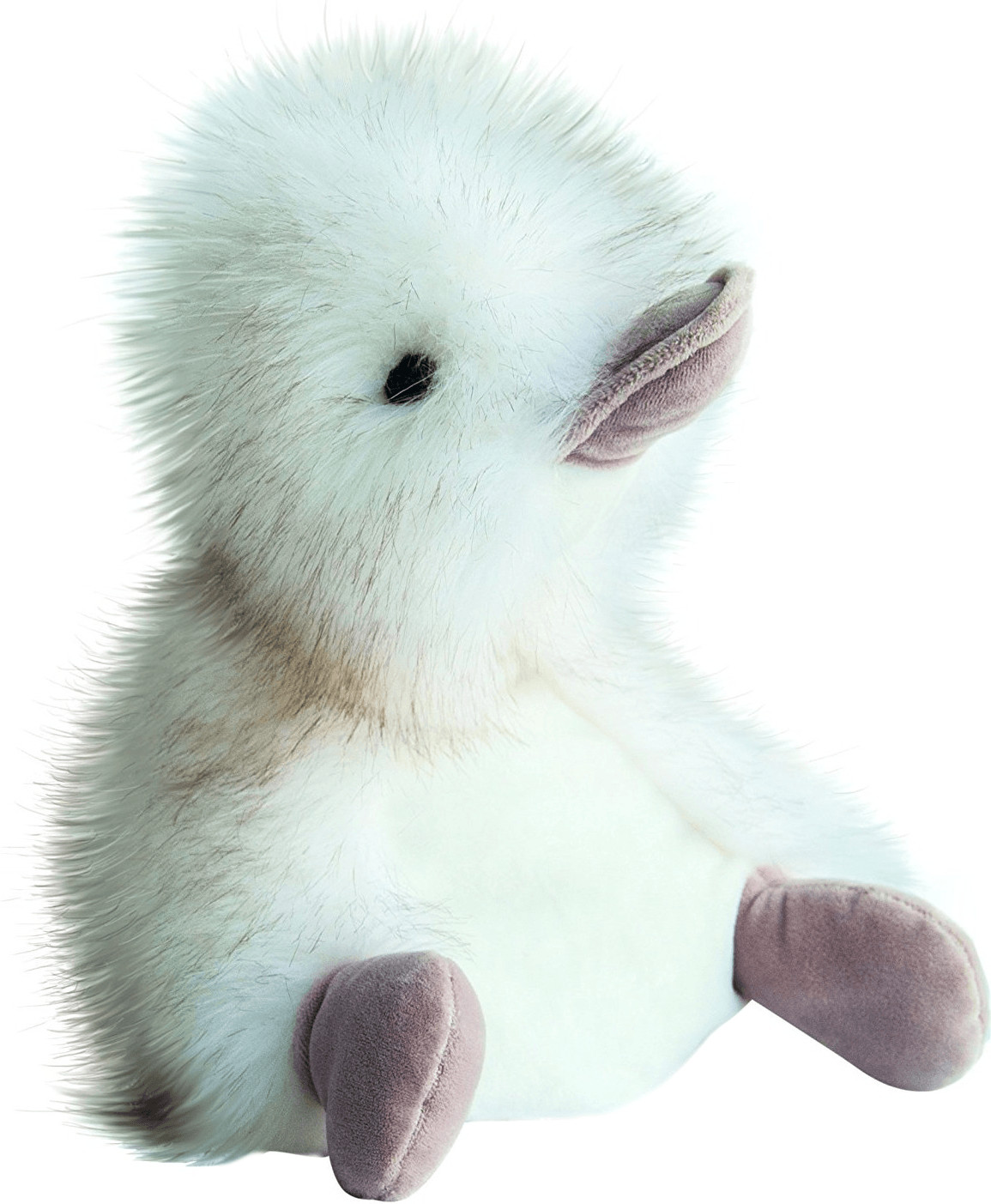 Histoire d'Ours Peluche Coin Coin panaché blanc 25 cm