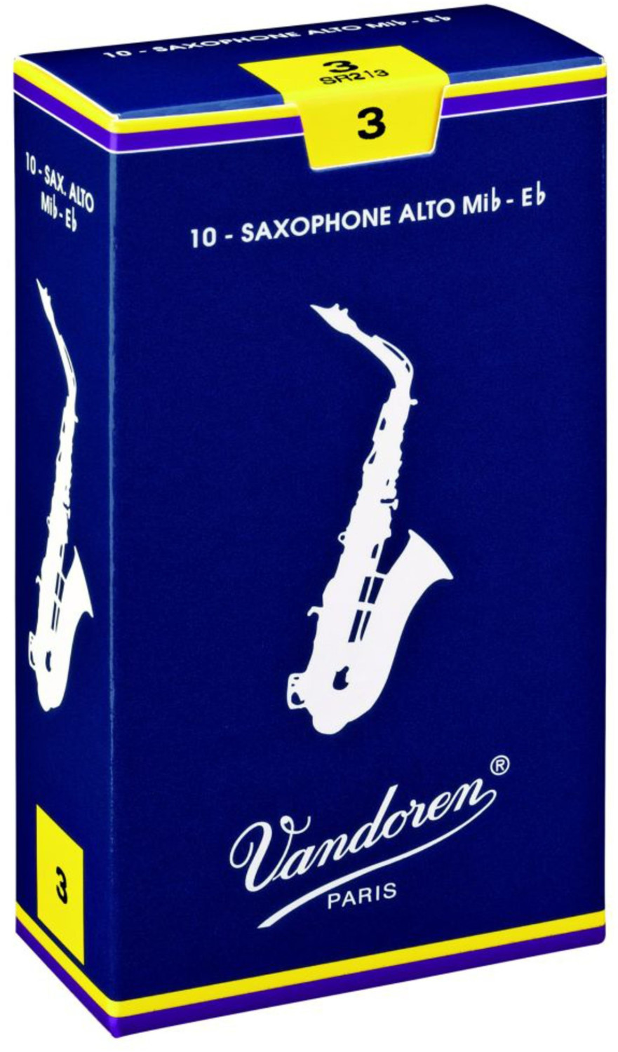 Vandoren Alto Saxophone Reeds Strength 3.5 (10 Pack)