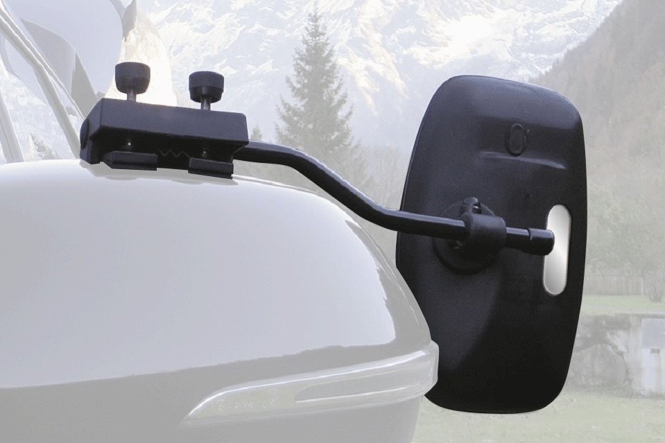Wohnwagen- /Anhängerspiegel, 360x147 mm (schwarz) - BAUAKTIV Discount  Baumarkt