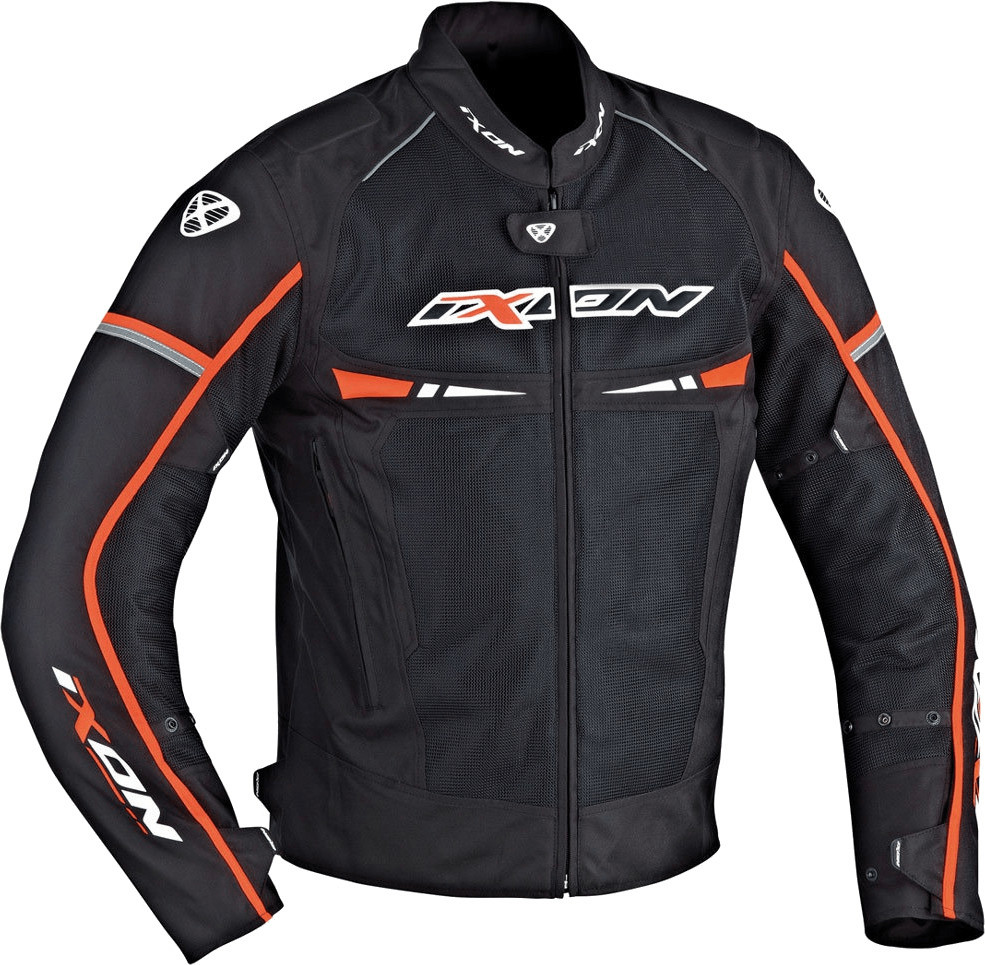 IXON Blouson Pitrace noir/blanc/orange