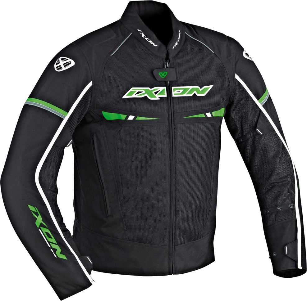 IXON Blouson Pitrace noir/blanc/vert