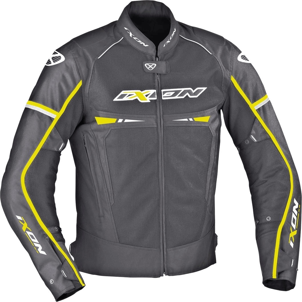 IXON Blouson Pitrace noir/blanc/jaune