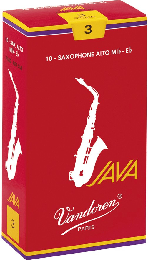 Vandoren Java Red Alto Saxophone Strenght 2 (10 pieces)
