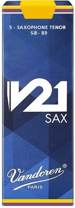 Vandoren V21 Tenor Saxophone Reeds Strength 2.5 (5 Pack)