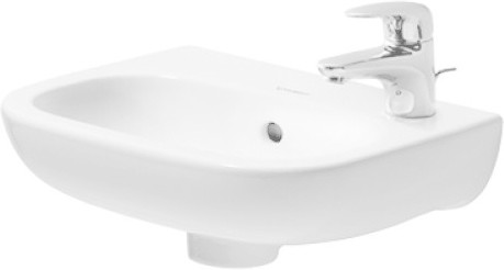 Duravit Lave-main D-Code 36 x 27 cm (avec trou de robinet à gauche) (705360009)